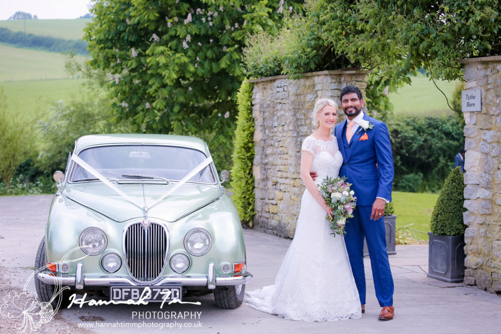 Bridal car wedding photography
