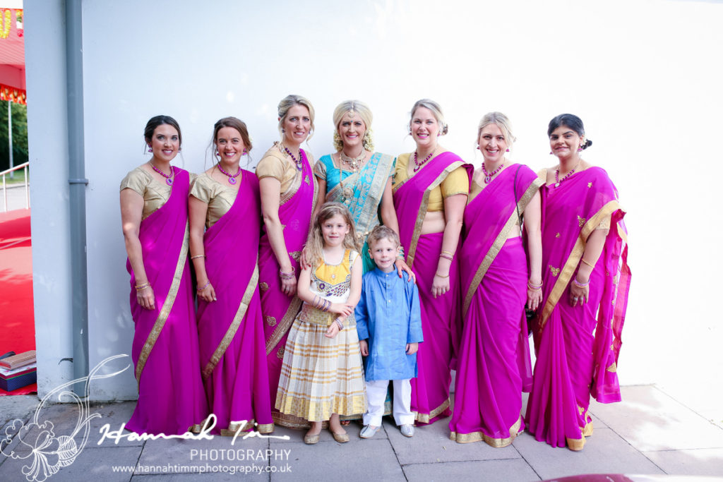 Hindu bridal party