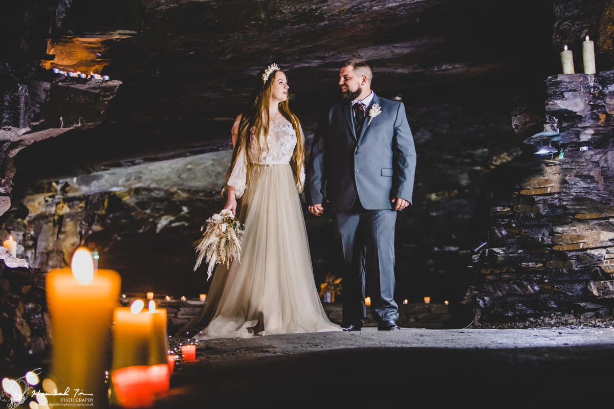 Carnglaze Caverns Wedding photographer